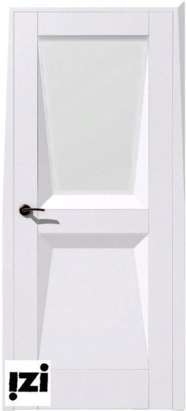 Межкомнатные двери Дверь Аккорд ПО/Сатинат, Винил белый ПОС, сатинат, 2000мм, 38мм, ПВХ Soft-touch, белый)