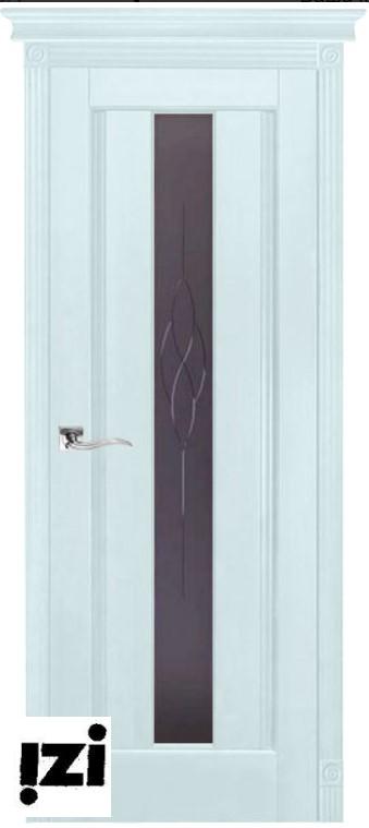 Межкомнатные двери ЗАКАЗНАЯ Дверь Версаль нью СКАЙ ПОС, 2000мм, 40мм, натуральный массив ольхи, скай)