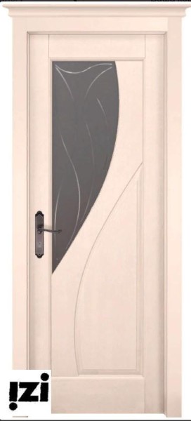Межкомнатные двери ЗАКАЗНАЯ Дверь Даяна КРЕМ ПОС, 2000мм, 40мм, натуральный массив ольхи, крем)