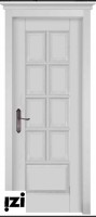 Межкомнатные двери ЗАКАЗНАЯ Дверь Лондон ольха БЕЛАЯ ЭМАЛЬ ПГ, 2000мм, 40мм, натуральный массив ольхи, белая эмаль)