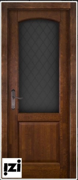 Межкомнатные двери ЗАКАЗНАЯ Дверь Фоборг АНТИЧНЫЙ ОРЕХ (ПО, ПГ, 2000мм, 40мм, натуральный массив ольхи, античный орех)