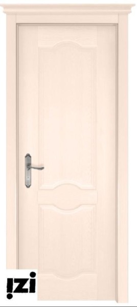Межкомнатные двери Дверь ЗАКАЗНЫЕ  Дверь Феррара структур. КРЕМ ПГ, 2000мм, 40мм, натуральный массив сосны структурир., крем)