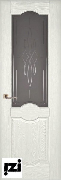 Межкомнатные двери Дверь ЗАКАЗНЫЕ  Дверь Феррара структур. ГРЕЙ , ПГ, 2000мм, 40мм, натуральный массив сосны структурир., грей)