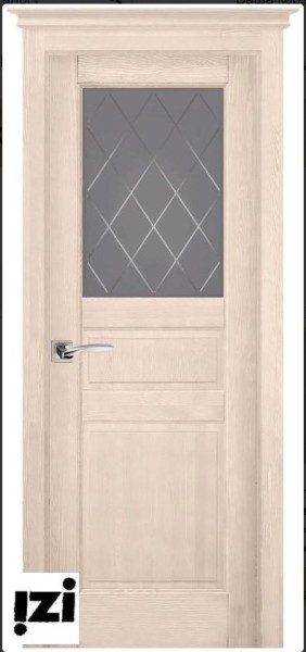 Межкомнатные двери Дверь ЗАКАЗНЫЕ Дверь Доротея структур. КРЕМ ПГ, 2000мм, 40мм, натуральный массив сосны структурир., крем)