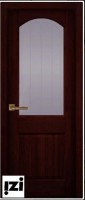 Межкомнатные двери Дверь ЗАКАЗНЫЕ Дверь Осло структур. МАХАГОН ПГ, 2000мм, 40мм, натуральный массив сосны структурир., махагон)