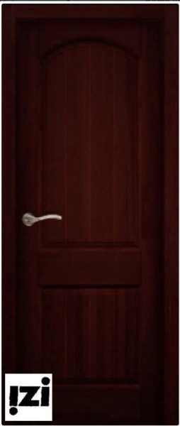 Межкомнатные двери Дверь ЗАКАЗНЫЕ Дверь Осло структур. МАХАГОН ПГ, 2000мм, 40мм, натуральный массив сосны структурир., махагон)