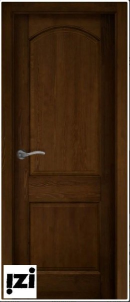 Межкомнатные двери Дверь ЗАКАЗНЫЕ Дверь Осло-2 структур. АНТИЧНЫЙ ОРЕХ ПГ, 2000мм, 40мм, натуральный массив сосны структурир., античный орех)