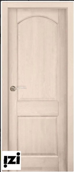 Межкомнатные двери Дверь ЗАКАЗНЫЕ Дверь Осло-2 структур. КРЕМ  ПГ, 2000мм, 40мм, натуральный массив сосны структурир., крем)