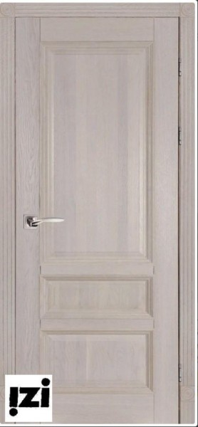Межкомнатные двери ЗАКАЗНАЯ  Дверь Аристократ № 1 структ. ГРЕЙ ПГ, 2000мм, 40мм, массив дуба DSW структурир., грей)