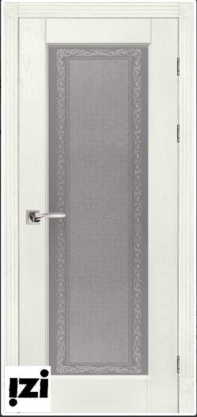 Межкомнатные двери ЗАКАЗНАЯ  Дверь Классика № 3 структ. ГРЕЙ , ПОС, 2000мм, 40мм, массив дуба DSW структурир., грей)