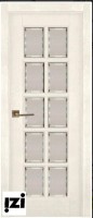 Межкомнатные двери ЗАКАЗНАЯ  Дверь Лондон-2 структ. СЛОНОВАЯ КОСТЬ  ПГ, 2000мм, 40мм, массив дуба DSW структурир., слоновая кость)