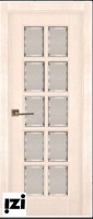 Межкомнатные двери ЗАКАЗНАЯ  Дверь Лондон-2 структ. КРЕМ ПГ, 2000мм, 40мм, массив дуба DSW структурир., крем)