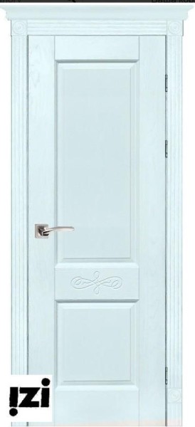 Межкомнатные двери ЗАКАЗНАЯ Дверь Классика № 4 структ. СКАЙ  ПГ, 2000мм, 40мм, массив дуба DSW структурир., скай)