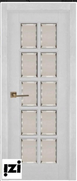 Межкомнатные двери ЗАКАЗНАЯ Дверь Лондон-2 структ. БЕЛАЯ ЭМАЛЬ  ПГ, 2000мм, 40мм, массив дуба DSW структурир., белая эмаль)
