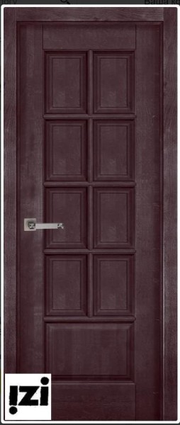 Межкомнатные двери ЗАКАЗНАЯ  Дверь Лондон МАХАГОН  ПГ, 2000мм, 40мм, натуральный массив дуба, махагон)
