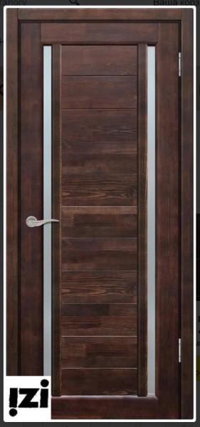 Межкомнатные двери Дверь Дуэт ВЕНГЕ  ПГ, 2000мм, 40мм, натуральный массив, венге)