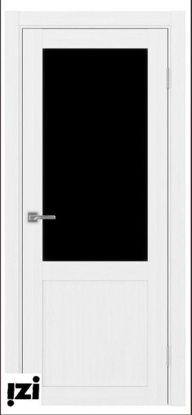 Межкомнатные двери ОПТИМА ПОРТА 502.11 лакобель черная  белый лед серия турин