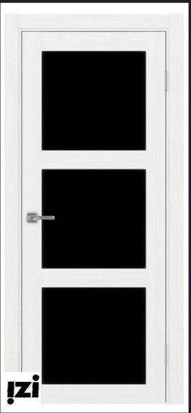 Межкомнатные двери ОПТИМА ПОРТА 530.222 черная лакобель  ПО   лед серия турин