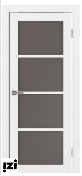 Межкомнатные двери ОПТИМА ПОРТА 540 мателюкс стекло ПО   лед серия турин