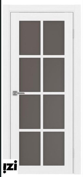 Межкомнатные двери ОПТИМА ПОРТА 541 бронза стекло ПО   лед серия турин