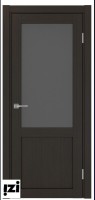 Межкомнатные двери ОПТИМА ПОРТА 502.21 графит венге  со стеклом ПО   лед серия турин