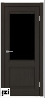 Межкомнатные двери ОПТИМА ПОРТА 502U.21 черная лакобель венге  со стеклом ПО  серия турин