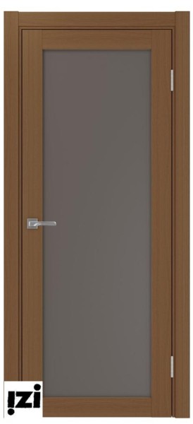 Межкомнатные двери ОПТИМА ПОРТА 501.2 графит стекло орех  серия турин