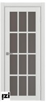 Межкомнатные двери ОПТИМА ПОРТА 542 мателюкс ясень серебристый  серия турин Стекло мателюкс