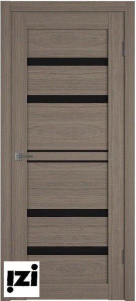 Межкомнатные Двери VFD ATUM PRO 26 | BRUN OAK | BLACK GLOSS Эко Шпон с защитным слоем лака (Германия)