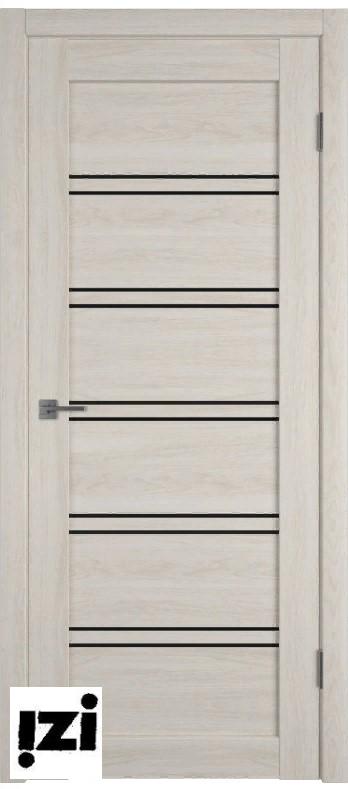 Межкомнатные Двери VFD ATUM PRO 28 | SCANSOM OAK | BLACK GLOSS Эко Шпон с защитным слоем лака (Германия)