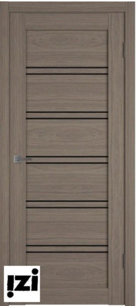 Межкомнатные Двери VFD ATUM PRO 28 |Brun Oak Black Gloss Эко Шпон с защитным слоем лака (Германия)