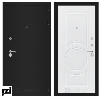 Входные двери ЛАБИРИНТ Входная дверь CLASSIC шагрень черная 23 - Белый софт
