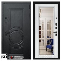Входные двери ЛАБИРИНТ Входная дверь GRAND с Зеркалом Фацет - Белый софт