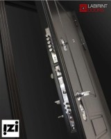 Входные двери ЛАБИРИНТ Входная дверь Мегаполис 01 - Венге, стекло белое