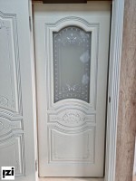 Межкомнатные двери ЮГА шпон фрезерованный СОРРЕНТО  Шпон 9001 патина серебро