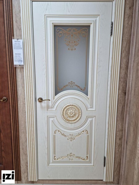 Межкомнатные двери ЮГА шпон фрезерованный КАПЕЛЛА  Шпон 9001 патина янтарь ДО