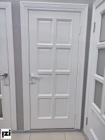 Межкомнатные двери ЮГА Багетные двери. МОДЕЛЬ 118  МАССИВ Белая эмаль 9003