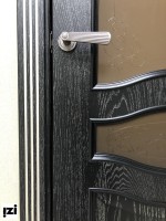 Межкомнатные двери ЮГА Багетные двери.МОДЕЛЬ №7 МАССИВ Белый жемчуг патина серебро