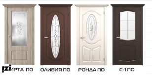 Межкомнатные двери ЛОРД Коллекция  GENEVA модель Вена 2 Сатинат белый+заливной витраж/прозрачный лак
