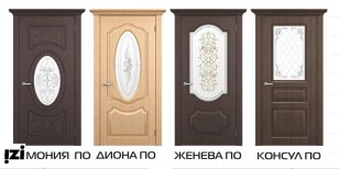 Межкомнатные двери ЛОРД Коллекция  GENEVA модель Консул Стекло белое матированное с рисунком+гравировка