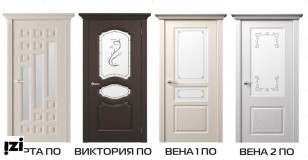 Межкомнатные двери ЛОРД Коллекция  GENEVA модель Мирта Сатинат белый+матированный рисунок