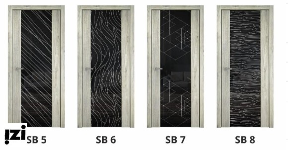 Межкомнатные двери ЛОРД Коллекция  STYLEI модель SIRIUS 3 стекло используется триплекс.
